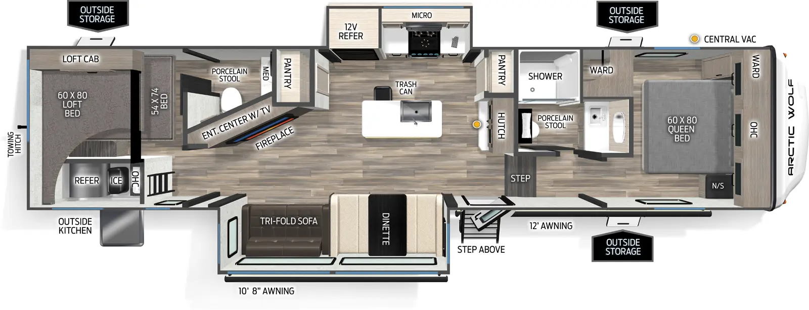 Arctic Wolf 331BH Floorplan